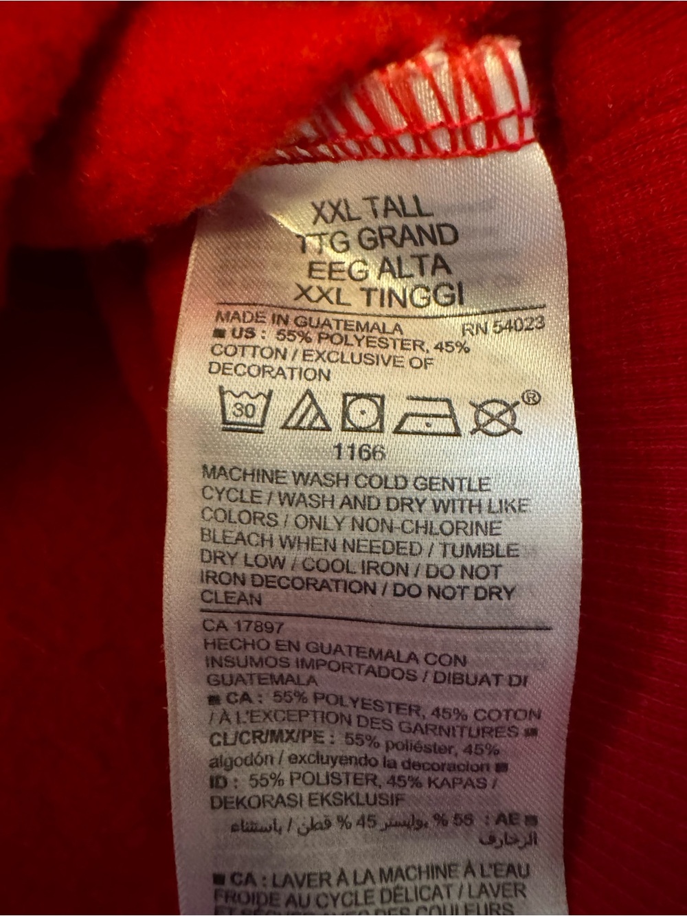 Old Navy Christmas Beer Graphic Sweatshirt XXL Tall Red Funny Holiday Hoppy New - Picture 8 of 8